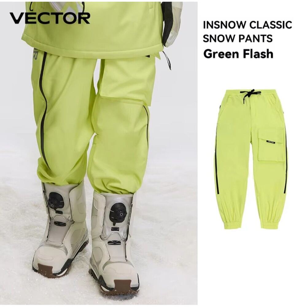 Vector Insnow Anorak Snow Pants Snowboarding XS Light Green